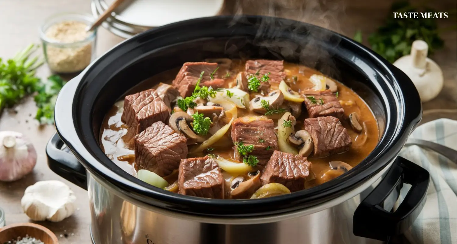 cube steak in crock pot