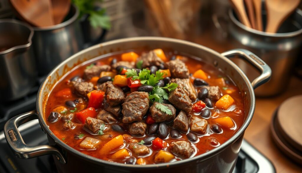 stovetop steak chili