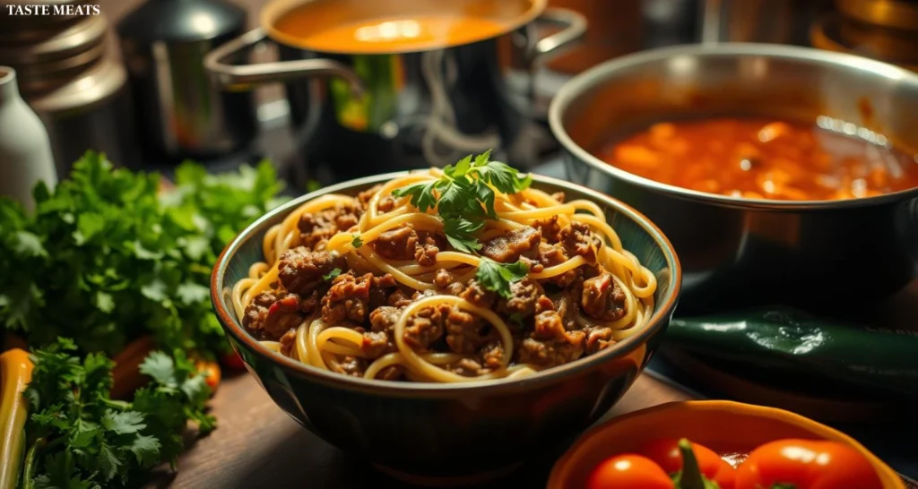 ground beef noodle recipe