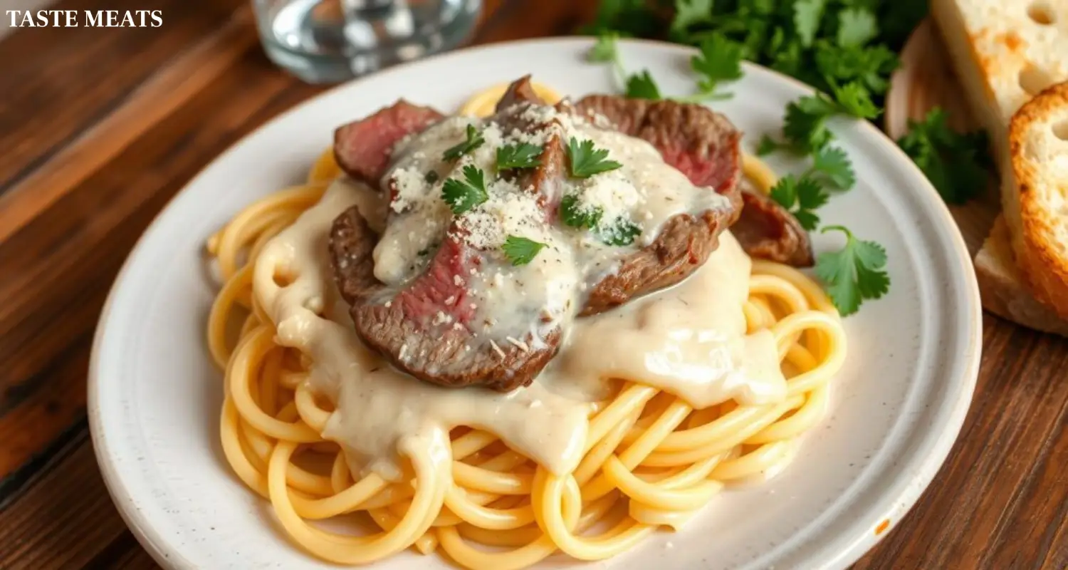 steak alfredo