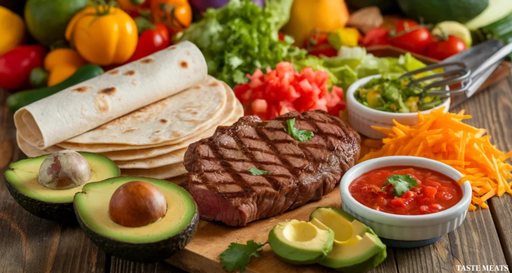 steak burrito ingredients