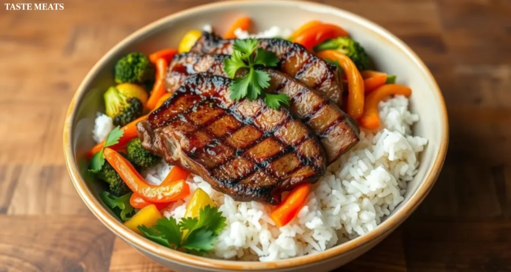 steak rice bowl