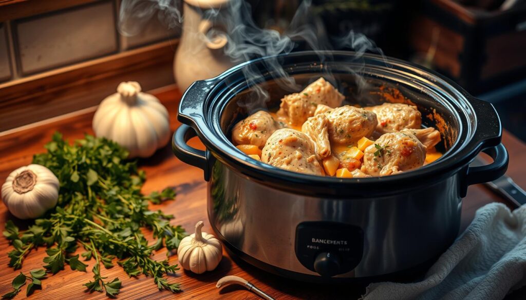 chicken with stuffing crock pot