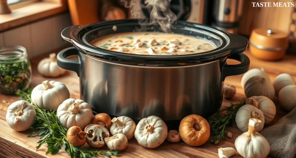 creamy chicken slow cooker soup